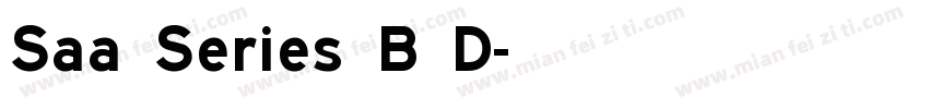 Saa Series B D字体转换